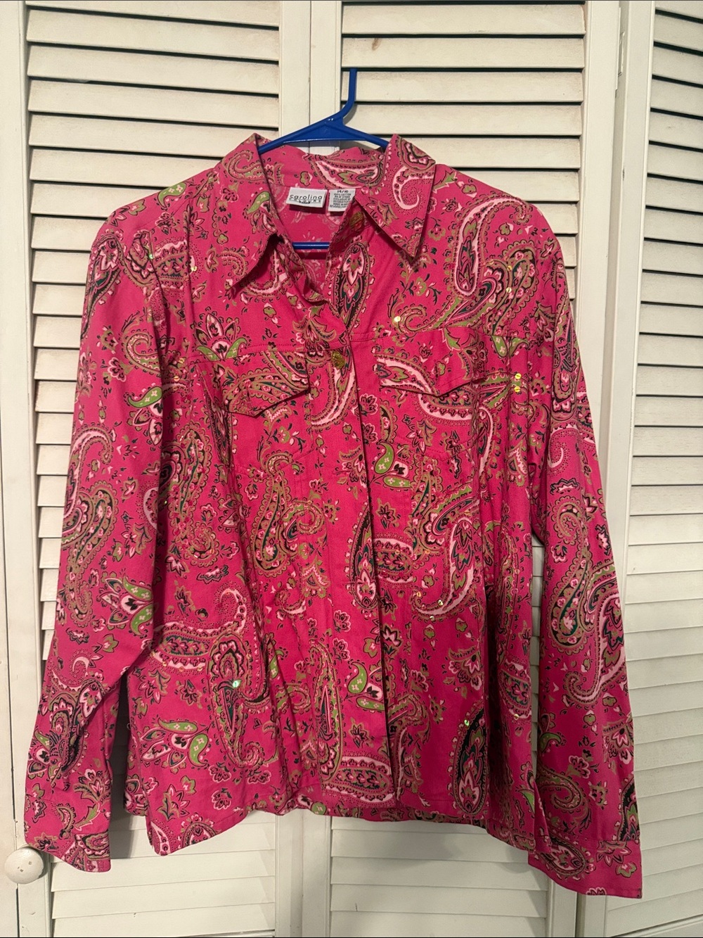 Carolina Colours Pink Paisley Button-Down Shirt